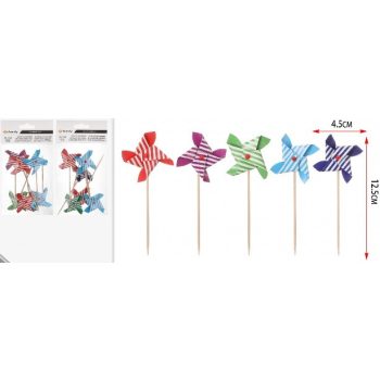 FOGPISZÁLÓ SZÉLFORGÓ 6DB-OS 4,5X12,5CM