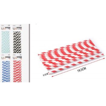 SZÍVÓSZÁL PAPÍR 4 FÉLE SZÍN 0,5X19,5XM