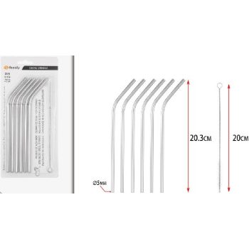 SZÍVÓSZÁL 20,3CMX5MM + KEFE 20CM