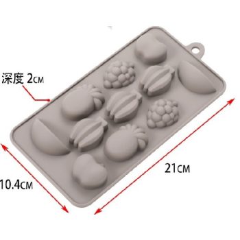 SZILIKON FORMA GYÜMÖLCSÖS 2X10,4X21CM