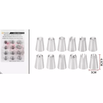 DISZÍTŐCSŐ SZETT 12DB-OS 4,5X3CM