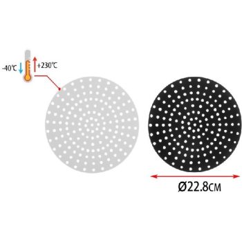  SÜTŐLAP KEREK 23X23X0,25CM SZILIKON 2F.