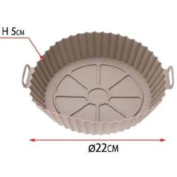 LÉGSÜTŐ KEREK 18X22X5CM SZILIKON