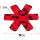EDÉNYALÁTÉT HATSZÖGLETŰ ÁTM:18CM PIROS