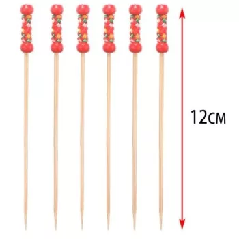 BAMBUSZ NYÁRS 12CM DUPLA GYÖNGY 12DB