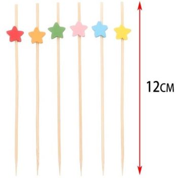 BAMBUSZ NYÁRS 12CM CSILLAGOS 12DB