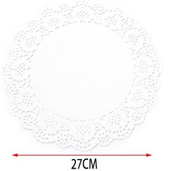 TORTAALÁTÉT KEREK CSIPKÉS 27CM