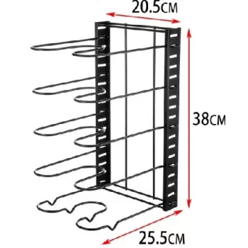 EDÉNYTARTÓ KONYHAI FÉM 5 POLCOS 20,5X38X25,5CM