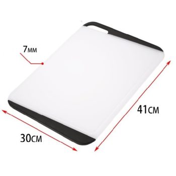 VÁGÓDESZKA PP FEHÉR/FEKETE 30X41CM