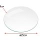 ÜVEGLAP KEREK 25CM D:4MM