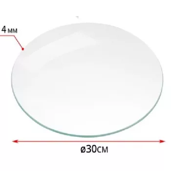 ÜVEGLAP KEREK 30CM D:4MM