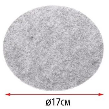 ALÁTÉT KEREK 17CM VILÁGOSSZÜRKE 4DB-OS