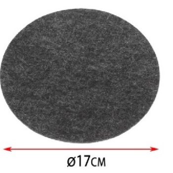 ALÁTÉT KEREK 17CM SÖTÉTSZÜRKE 4DB-OS