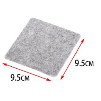 ALÁTÉT 9,5X9,5CM VILÁGOSSZÜRKE 4DB-OS