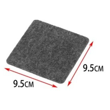 ALÁTÉT 9,5X9,5CM SÖTÉTSZÜRKE 4DB-OS