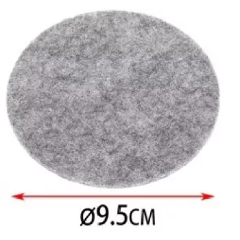 ALÁTÉT KEREK 9,5CM VILÁGOSSZÜRKE 4DB-OS