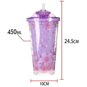 UTAZÓ BÖGRE MÜA. CSERESZNYEVIRÁG 24,5X10CM 450ML