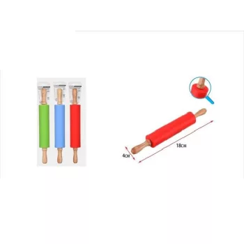 SODRÓFA SZILIKON FA NYÉLLEL 18CM 3F.