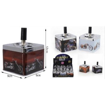 HAMUTARTÓ SZÉLFORGÓS FÉM 9X9X12CM "MOTOR"