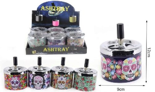 HAMUTARTÓ SZÉLFORGÓS FÉM 9X12CM "LOS MUERTOS"