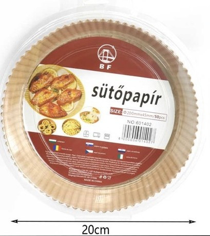 SÜTŐPAPÍR AIR FRYER 20CM 50DB KEREK