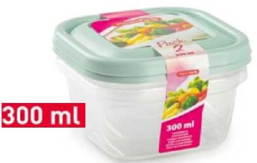 ÉTELTÁROLÓ DOBOZ SZETT 2DB-OS 300ML