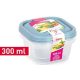 ÉTELTÁROLÓ DOBOZ SZETT 2DB-OS 300ML