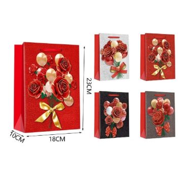 DÍSZTASAK 18X23X10CM RÓZSACSOKOR 4F.