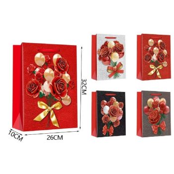 DÍSZTASAK 26X32X10CM RÓZSACSOKOR 4F.