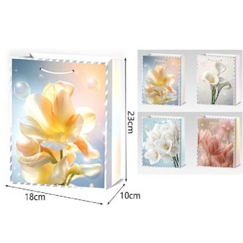 DÍSZTASAK 18X23X10CM VIRÁGOS 4F.