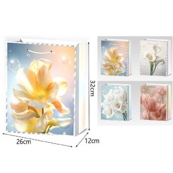 DÍSZTASAK 26X32X10CM VIRÁGOS 4F.