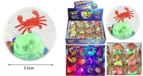 LABDA 6,5CM VEGYES TENGERI ÁLLATOK