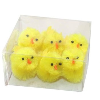 HÚSVÉTI DEKOR CSIBE 4CM BÁRSONY