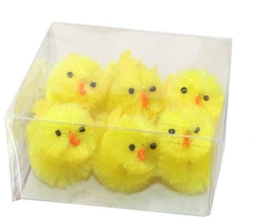 HÚSVÉTI DEKOR CSIBE 4CM BÁRSONY