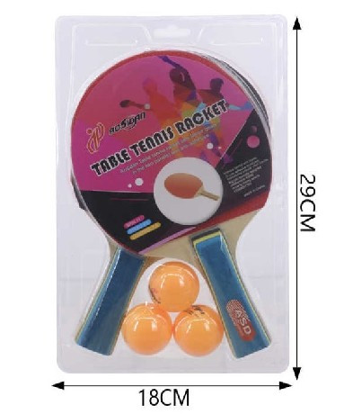 PING-PONG SZETT 2 ÜTŐ + 3 LABDA 29X18CM