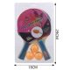 PING-PONG SZETT 2 ÜTŐ + 3 LABDA 29X18CM