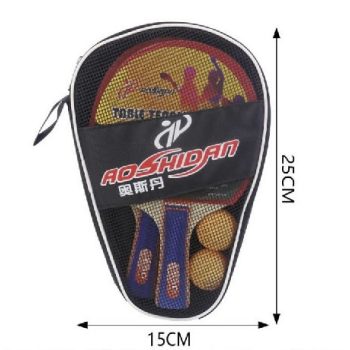 PING-PONG SZETT TARTÓVAL 2 ÜTŐ + 2 LABDA 25X15CM