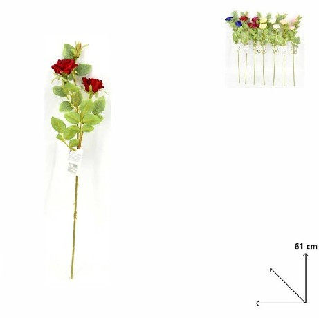 MŰVIRÁG RÓZSA 1 SZÁLAS 61CM TÖBB FÉLE SZ.