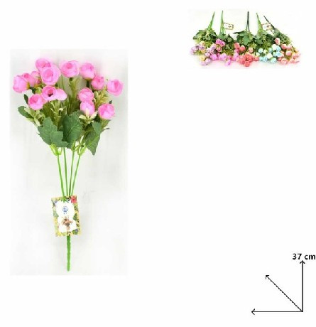 MŰVIRÁG RÓZSA 37CM TÖBB FÉLE SZ.