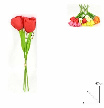 MŰVIRÁG RÓZSA 47CM TÖBB FÉLE SZ.
