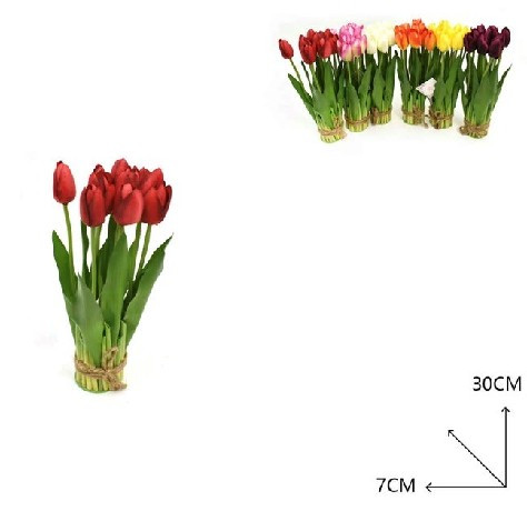 MŰVIRÁG TULIPÁN 30X7CM TÖBB FÉLE SZ.