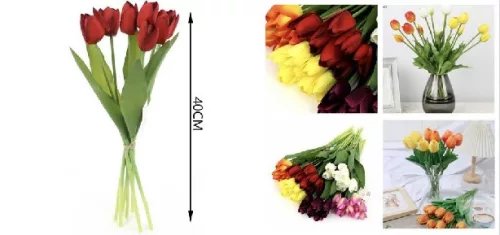 MŰVIRÁG TULIPÁN 40CM TÖBB FÉLE SZ.