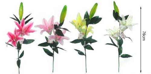 MŰVIRÁG 1 SZÁLAS LILIOM 76CM TÖBBFÉLE SZÍN