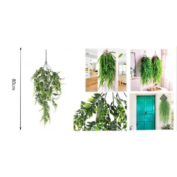 MŰVIRÁG PÁFRÁNY FÜGGŐ 80CM I.