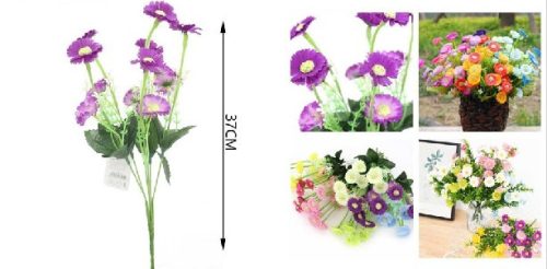 MŰVIRÁG MARGARÉTA CSOKOR 37CM TÖBBFÉLE SZÍN
