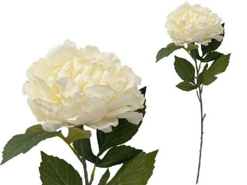 MŰVIRÁG BAZSARÓZSA SZÁLAS 85CM FEHÉR