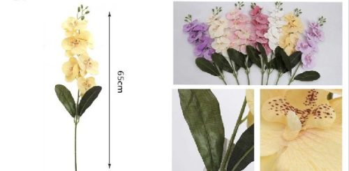 MŰVIRÁG ORCHIDEA 1 SZÁLAS 65CM TÖBBFÉLE SZÍN