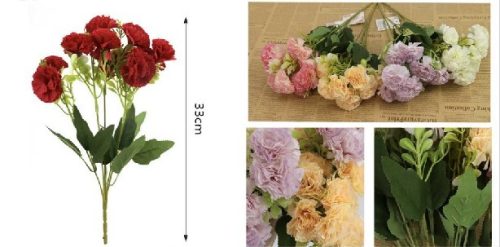 MŰVIRÁG SZEGFŰ CSOKOR 33CM TÖBBFÉLE SZÍN