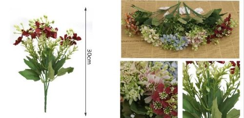 MŰVIRÁG CSOKOR 30CM TÖBBFÉLE SZÍN
