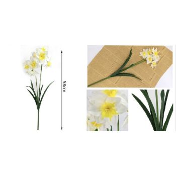 MŰVIRÁG NÁRCISZ SZÁLAS 58CM TÖBB FÉLE SZÍN